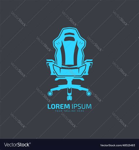 A Logo Of Chair Office Icon Symbol Isolated Vector Image