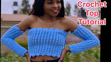 Crochet Off Shoulder Top Long Sleeved Top Youtube