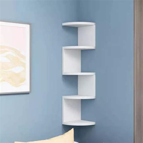 Tier Minimalist Floating Wall Mount Corner Shelves Rack Display