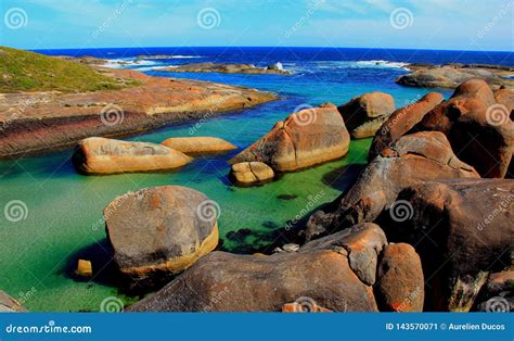 Las Rocas Famosas Del Elefante En William Bay, Australia Occidental