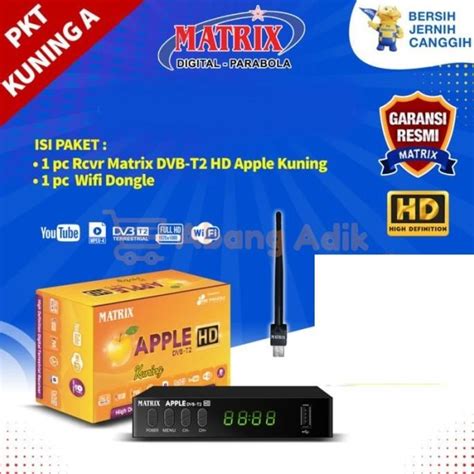 Jual Matrix Apple Kuning Wifi Dongle Stb Set Top Box Dvbt2 Youtube