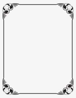 Page Borders Frame Black And White Png Transpa - Infoupdate.org