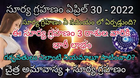 Surya Grahan 30 April 2022శుల వారికి భారీ లాభంకొత్త వ్యాపారాలు కూడా