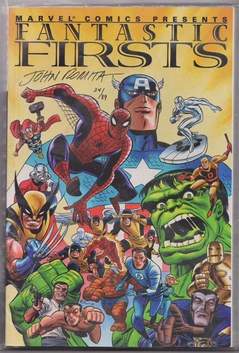 Fantastic Firsts Tpb Dynamic Forces Signed John Romita Sr Df Coa Ltd 89