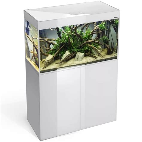 Aquael Glossy Led Blanc Laqu Aquarium Cm Volume L Et