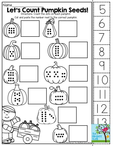 Kindergarten Math Cut And Paste Worksheets