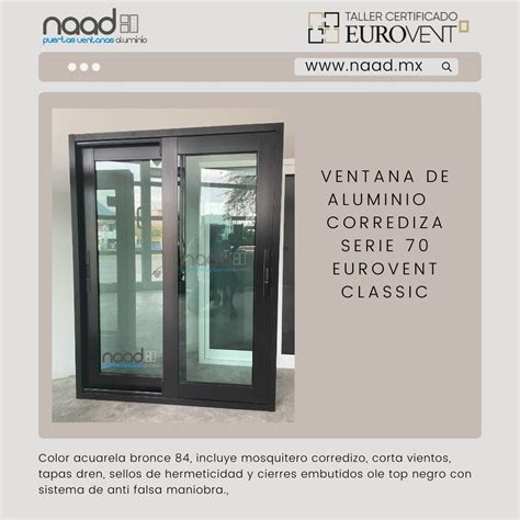 Ventana De Aluminio Serie 70 NAAD