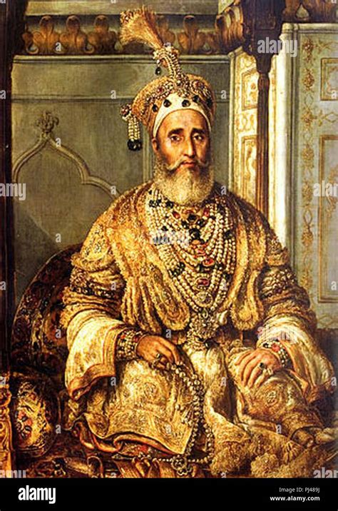 Bahadur Shah II Cropped Stock Photo Alamy