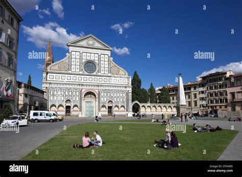 Basilica Of Santa Maria Novella Florence Tuscany Italy Europe Stock