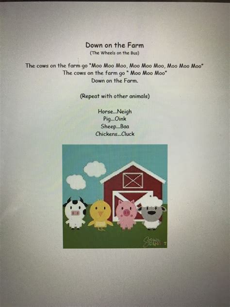 Farm song. Preschool. | Farm theme preschool activities, Farm ...