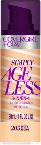 Covergirl Olay Simply Ageless 3 In 1 Liquid Foundation 205 Ivory