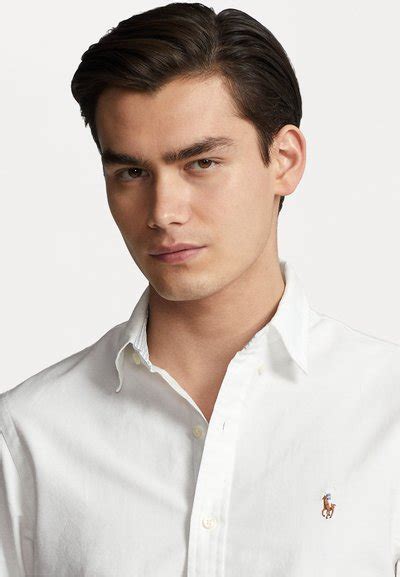 Polo Ralph Lauren Slim Fit Oxford Shirt Shirt White Uk