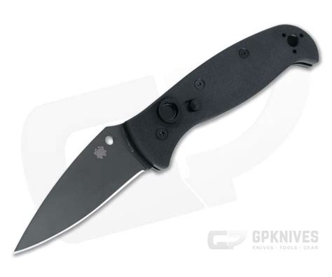 Spyderco Autonomy 2 All Black Dlc Plain Lc200n Black G10 Automatic