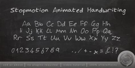 Videohive Stopmotion Handwriting Free After Effects Template