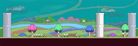 A flower garden as a background for a game. : r/PixelArt