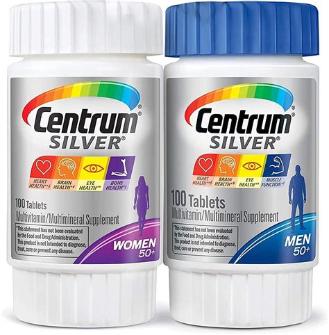 Buy Centrum Silver Multivitamins For Men And Multivitamins For Women