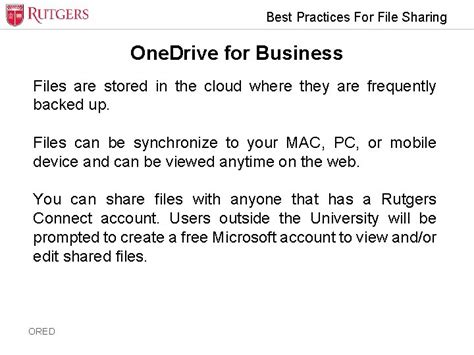 Best Practices For File Sharing Best Practices For