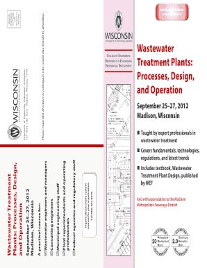 Fillable Online Epdfiles Engr Wisc Wastewater Treatment Plants