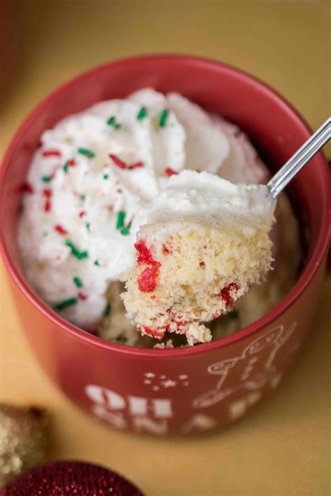 Easy Festive Christmas Cake Mix Mug Cake Lifestyle Of A Foodie