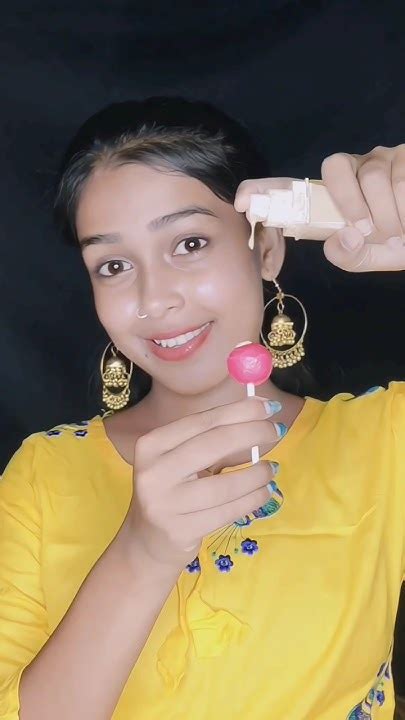 ললিপপ 🍭 দিয়ে Makeup করলাম 😱🤣 Shortvideo Youtubeshorts Trending Shorts Youtube