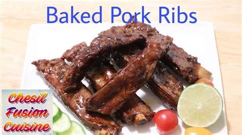 Baked Pork Ribs Ii Simple And Easy Recipe Youtube