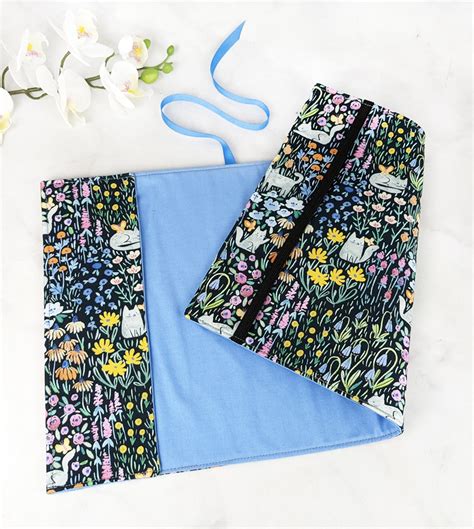 book cover with fabric 6