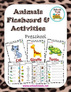 Animals Flashcards & Activities Bundle by Schools Tools | TpT