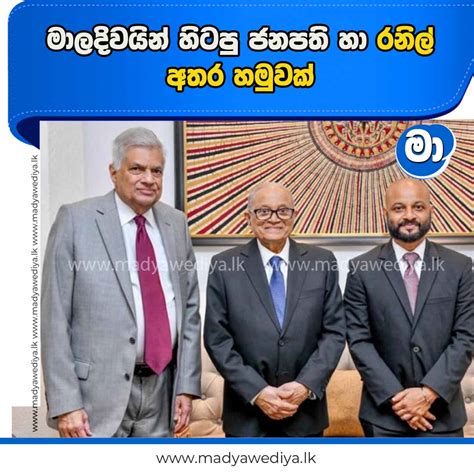 මාලදිවයින් හිටපු ජනපති හා රනිල් අතර හමුවක් මාධ්‍යවේදියා