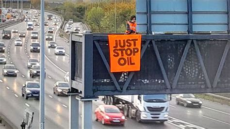 Just Stop Oil 58 People Charged Over Protests Which Shut Down Parts Of M25