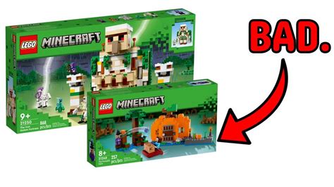 Top Reasons Why The Lego Minecraft Sets Are Bad Youtube