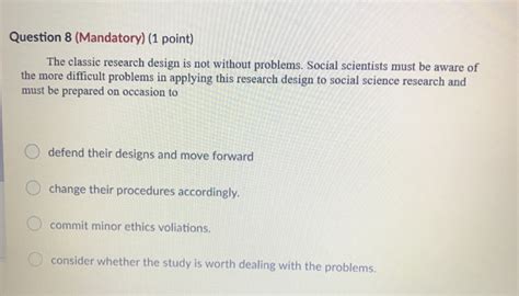 Solved Question 1 Mandatory 1 Point Saved The Chegg