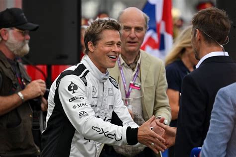 Brad Pitt A Bordo Pista A Silverstone Set Del Suo Prossimo Film Sulla