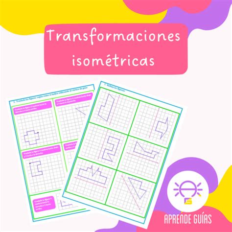 Transformaciones isométricas trasladar rotar y reflejar figuras 2D XPPP