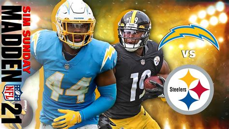 Chargers Vs Steelers Madden Simulation Nfl Director Live Youtube