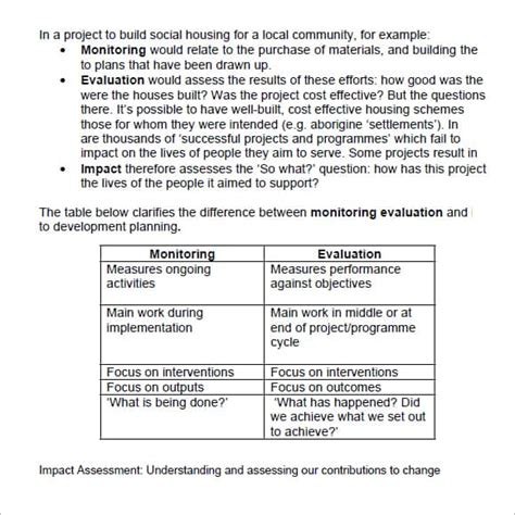 44 Free Impact Assessment Templates In Word Excel Pdf Formats