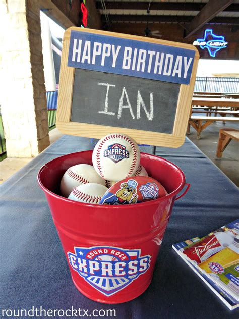 A Round Rock Express Birthday Party - Round the Rock