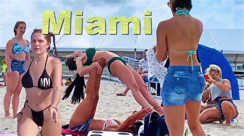 Miami Beach Walk Fl 2021 Usa 4k Video South Florida Vlog Youtube