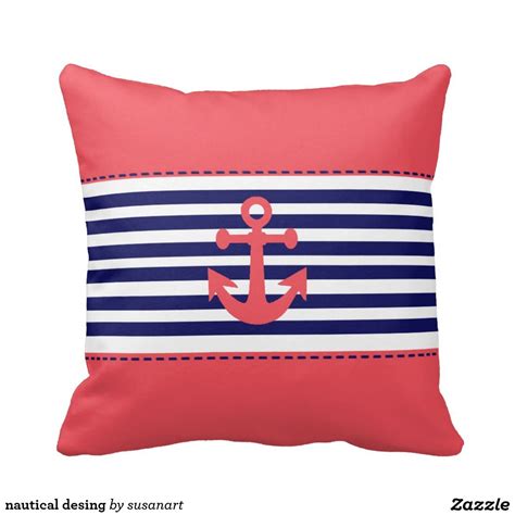 Nautical Desing Throw Pillows Pillows Throw Pillows Designer Throw