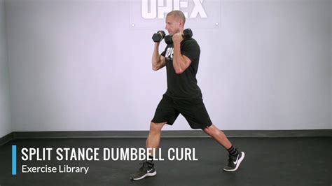 Split Stance Dumbbell Curl Opex Exercise Library Youtube