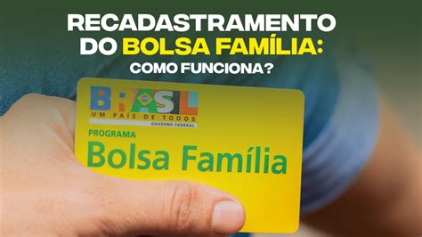 Saiba Como Funcionar O Recadastramento Do Bolsa Fam Lia Medida