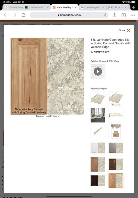 Hampton Bay Wilsonart Ft Left Miter Laminate Countertop Kit Included