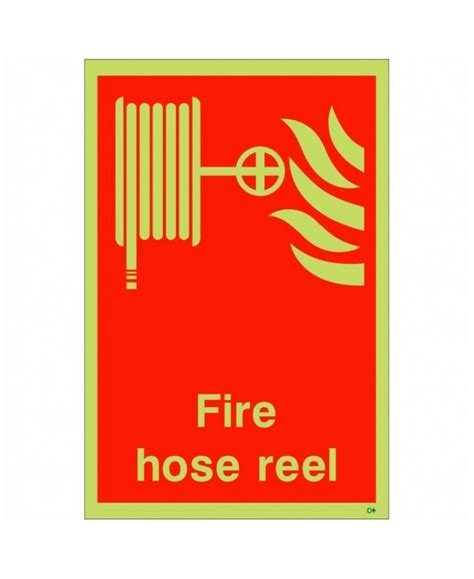 Glow In The Dark Fire Hose Reel Sign