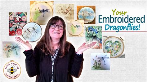 A Gallery Of Stumpwork Raised Embroidery Dragonflies Made By You Youtube