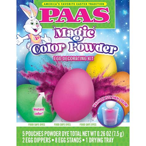 paas magic color powder egg decorating kit  ct kroger