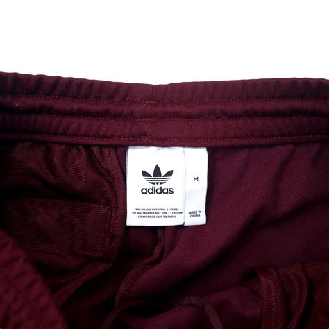 Adidas Originals Becken Bauer Track Pants Jersey M Bordeaux Cotton 3 Striped Striped Striped