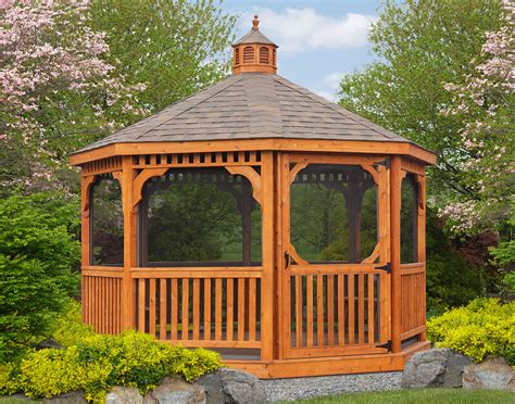 Red Cedar Single Roof Octagon Gazebos Gazebos By Style