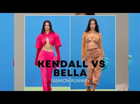 Kendall Jenner Vs Bella Hadid Runway Compilation Youtube