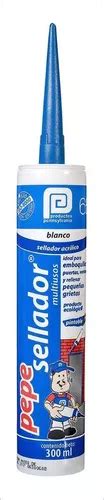 Silicón Acrílico Pennsylvania Pepe Sellador Blanco Caja 25pz Meses