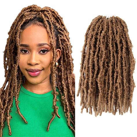 8 Packs Butterfly Locs Crochet Hair 14 Inch Light Weight Butterfly Faux Locs