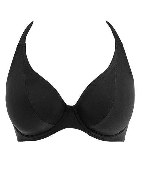 Freya Jewel Cove Underwire High Apex Bikini Top With J Hook Black Pla